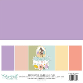 It's Easter Time  Echo Park Double-Sided Solid Cardstock 12"X12" 6/Pkg