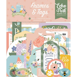 Frames & Tags, It's Spring Time - Echo Park Cardstock Ephemera 33/Pkg