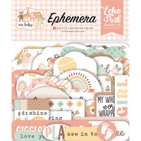 Icons, Our Baby Girl - Echo Park Cardstock Ephemera 33/Pkg