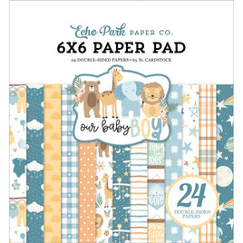 Our Baby Boy - Echo Park Double-Sided Paper Pad 6"X6" 24/Pkg