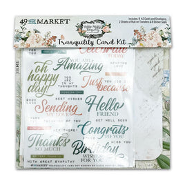 Vintage Artistry Tranquility - 49 And Market Card Kit
