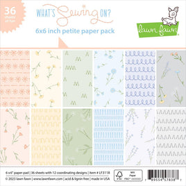What's Sewing On? - Lawn Fawn Single-Sided Petite Paper Pack 6"X6" 36/Pkg