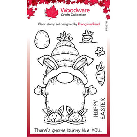 Singles Bunny Gnome - Woodware Clear Stamps 4"X6"