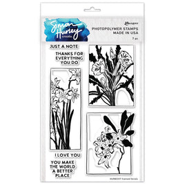 Framed Florals - Simon Hurley create. Clear Stamps 6"X9"