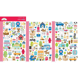 Doggone Cute Icons - Dooblebug Mini Cardstock Stickers 2/Pkg