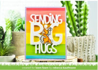 Happy Hugs - Lawn Fawn Clear Stamps 4"X6"