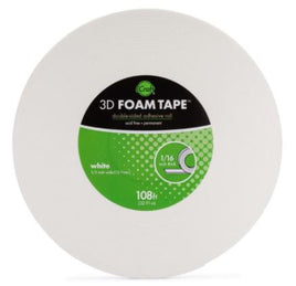White .5"X108' - iCraft 3D Foam Tape Jumbo Roll