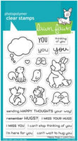 Happy Hugs - Lawn Fawn Clear Stamps 4"X6"