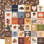 Cozy Days Double-Sided Cardstock 12"X12"-2"X2" Elements