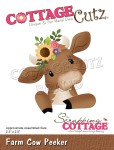 CottageCutz Dies-Farm Cow Peeker 2.3"X2.5"