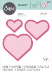 Sizzix Framelits Dies By Olivia Rose 6/Pkg-Heart Frames
