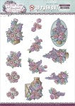 Find It Trading Yvonne Creations Punchout Sheet-Flower Arrangement, Stylish Flowers