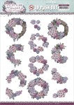 Find It Trading Yvonne Creations Punchout Sheet-Romantic Roses, Stylish Flowers