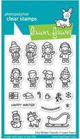 Tiny Winter Friends - Lawn Fawn Clear Stamps 3"X4"