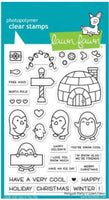 Penguin Party - Lawn Fawn Clear Stamps 4"X6"