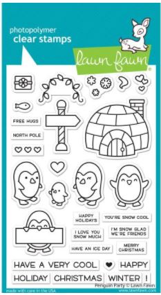 Penguin Party - Lawn Fawn Clear Stamps 4"X6"