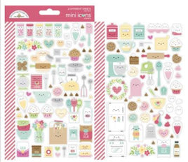 Dooblebug Mini Cardstock Stickers 2/Pkg - Made With Love Icons