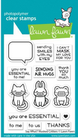 Say What? Masked Critters - Lawn Fawn Clear Stamps 3"X4"