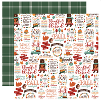 ECHO PARK: Happy Fall - Double-Sided Paper- Hello Autumn