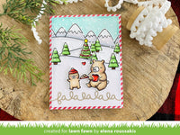 Over The Mountain Borders - Lawn Fawn Clear Stamp 4"x6"