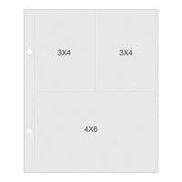(1) 4"X6" & (2) 3"X4" Pockets - Simple Stories Sn@p! Pocket Pages For 6"X8" Binders 10/Pkg