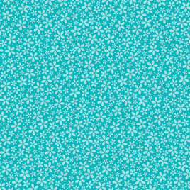 Teal Flower - Core'dinations Core Basics Patterned Cardstock 12"X12"