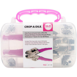 Pink Crop-A-Dile Punch Kit