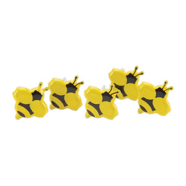 Mini Bees - Eyelet Outlet Shape Brads 12/Pkg