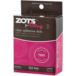 Bling Tiny 1/8" 325/Pkg - Thermoweb Zots Clear Adhesive Dots