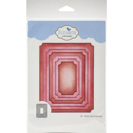 Stitched Indented Rectangle -Elizabeth Craft Metal Die