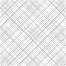 White Plaid - Core'dinations Core Basics Patterned Cardstock 12"X12"