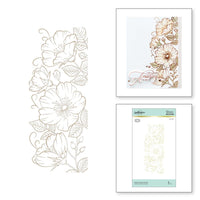 Sweet Blooms Border-Delicate Impressions - Spellbinders Glimmer Hot Foil Plate By Becca Feeken
