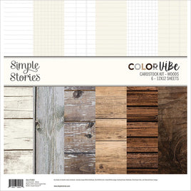 Woods - Simple Stories Color Vibe Double-Sided Paper Pack 6/Pkg