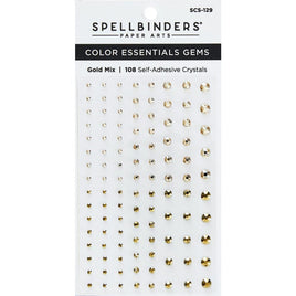Gold Mix - Spellbinders Color Essentials Gems 108/Pkg