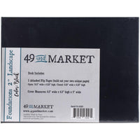 Black -49 And Market Foundations 2" Landscape Album 6.5"X8.5"