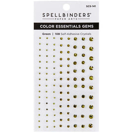 Green Mix - Spellbinders Color Essentials Gems 108/Pkg