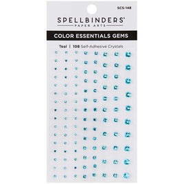 Teal Mix - Spellbinders Color Essentials Gems 108/Pkg
