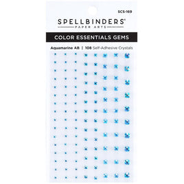 Aquamarine - Spellbinders Color Essentials Gems 108/Pkg