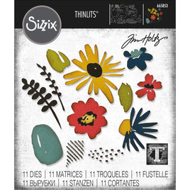 Sizzix Thinlits Dies By Tim Holtz 11/Pkg-Modern Floristry