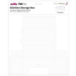 3.5"X5"X10" W/5 Tabbed Dividers - Totally-Tiffany Fab File Slimline Storage Box