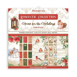 Home For The Holidays - Stamperia Double-Sided Paper Pad 6"X6" 10/Pkg