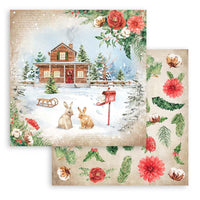 Home For The Holidays, 10 Designs/1 Each - Stamperia Double-Sided Paper Pad 8"X8" 10/Pkg
