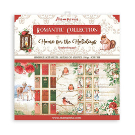 Home For The Holidays, 10 Designs/1 Each - Stamperia Double-Sided Paper Pad 8"X8" 10/Pkg