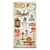 Home For The Holidays, 10 Designs/1 Each - Stamperia Collectables Double-Sided Paper 6"X12" 10/Pkg