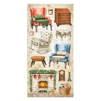 Home For The Holidays, 10 Designs/1 Each - Stamperia Collectables Double-Sided Paper 6"X12" 10/Pkg