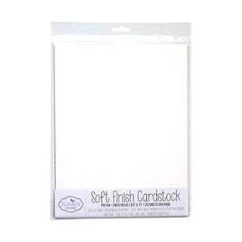 White - Elizabeth Craft Soft Finish Cardstock 8.5"X11" 25/Pkg