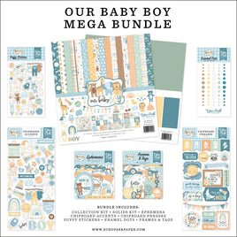 Our Baby Boy - Echo Park Mega Bundle Collection Kit 12"X12"