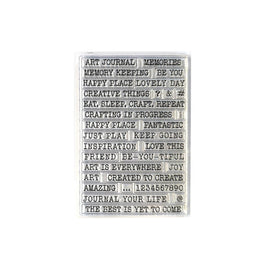 Journal Phrases 1 -Journal Your Life - Elizabeth Craft Clear Stamps
