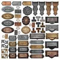 Metal Hardware - Simple Vintage Essentials Chipboard 78/Pkg
