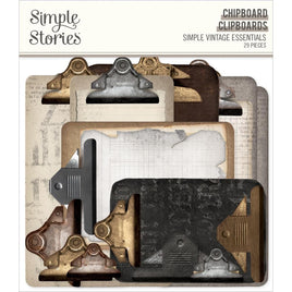 Clipboards - Simple Vintage Essentials Chipboard 29/Pkg